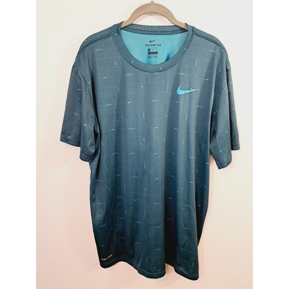 Nike Men's Size XL, Athletic The Nike Tee Short Sleeve Teal color T-Shirt - Picture 1 of 5